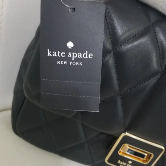 Kate Spade Quilted Black Shoulder Bag - Picture 4 of 6